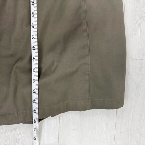 Vtg Chaps Ralph Lauren Men Size 40R Double Breasted Trench Coat Wool Lined Khaki - Picture 16 of 16